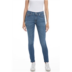 Vaquero skinny fit de tiro alto Luzien - Azul