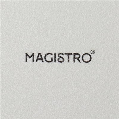 Десертные тарелки Magistro Lofty, d=20 см, набор 6 шт., фарфор, белые