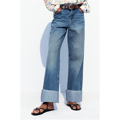 JEANS Z1975 RECTOS TIRO ALTO VUELTA BAJO