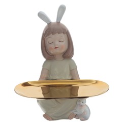 Фигурка декоративная "Девочка", L18 W13 H21 см