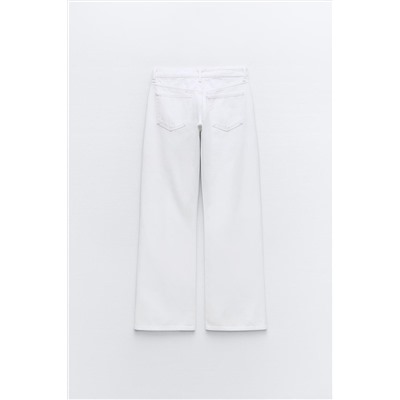 JEANS TRF RELAXED CUT OUT TIRO MEDIO
