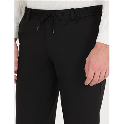 Черный бывший Тканевые штаны Slim Fit
