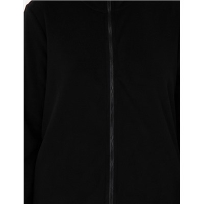 Black Comfort Fit Polar Cardigan
