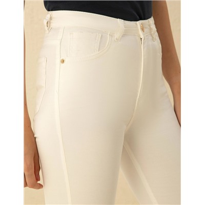 Ecru Skinny Fit Canvas брюки