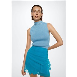 Falda drapeada volantes -  Mujer | MANGO OUTLET España