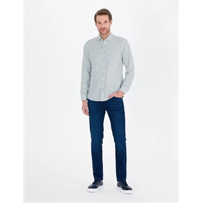Aqua Slim Fit рубашка с длинным рукавом