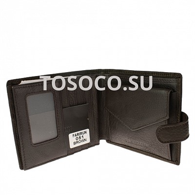 051-a brown кошелек FARIRUN натуральная кожа 11x13x2