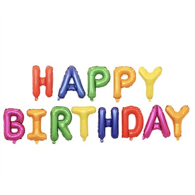Набор шаров HAPPY BIRTHDAY