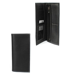 Портмоне мужское Croco-ПР-965 натуральная кожа 3 отд,  10 карм,  черный флотер (40)  259970