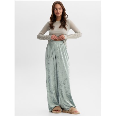 Комплект женский (лонгслив и брюки) KAFTAN "Бархат", 44-46, мята