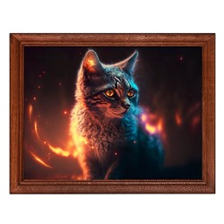 POSG-0337 Постер в рамке 23x17см Волшебная кошка