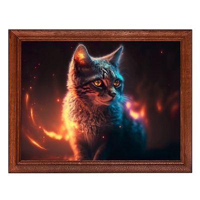 POSG-0337 Постер в рамке 23x17см Волшебная кошка