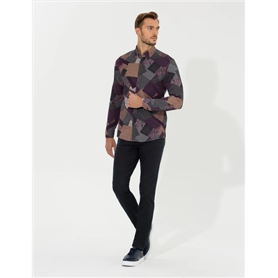 Brown Slim Fit Canvas Bloys