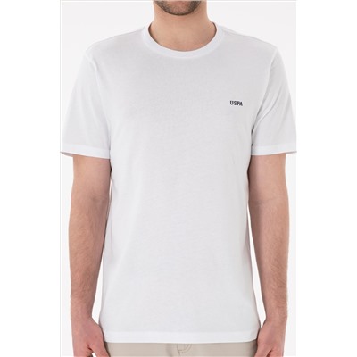 Мужская регулярная посадка велосипеда neckle white basic t -hish urd