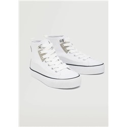 Deportivas bota cordones -  Niña | MANGO OUTLET España