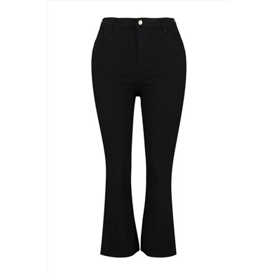 Failless Black High Pan Comfort Короткая папора Culotte Fit Jeans TBBSS23AR00014