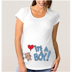 Футболка для будущей мамы "Its a Boy" мишка