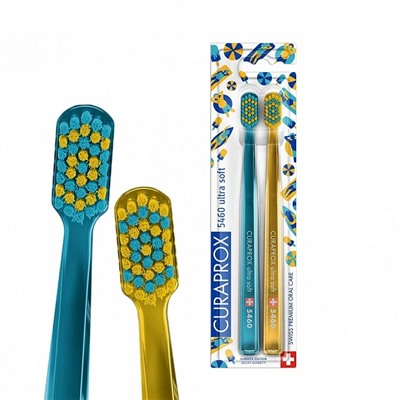 Набор зубных щёток CURAPROX 5460 Ultrasoft Duo Summer Edition 2022