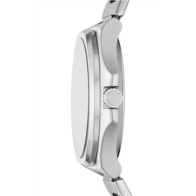 Reloj de cuarzo de acero - Plateado y azul marino