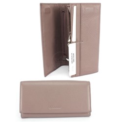 Кошелек женский натуральная кожа Cossroll-2203-05142-23,  защелка внутри,  7отд,  8карм,  сирень 247996