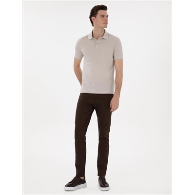 Brown Slim Fit 5 Мобильные брюки Chino