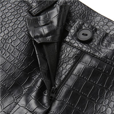 Брюки женские (экокожа) MINAKU: Eco leather цвет черный, р-р 48