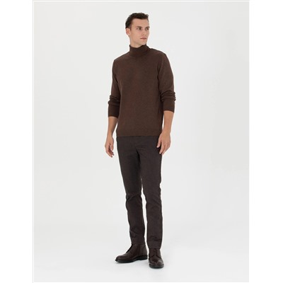 Brown Slim Fit Canvas Bloys