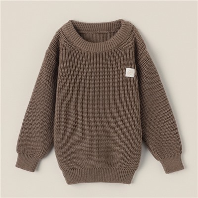 Джемпер вязаный SL Home, р.80-86 см, кофейный