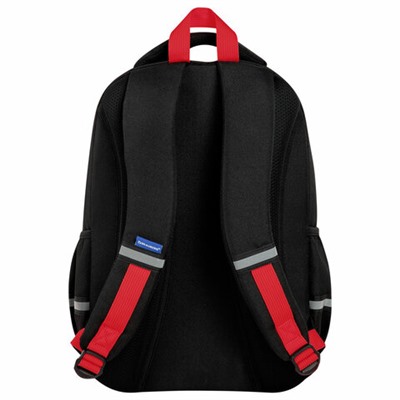 Рюкзак BRAUBERG MOTION, 2 отделения, 3 кармана, "Calm capy", СВЕТЯЩИЙСЯ, 41х28х17 см, 272032