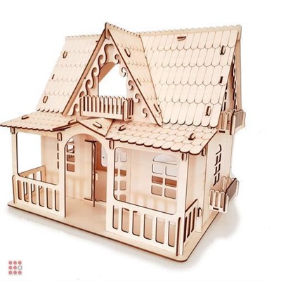 Конструктор дом "Country house" 42 х 47 х 36 cм. 136дет.