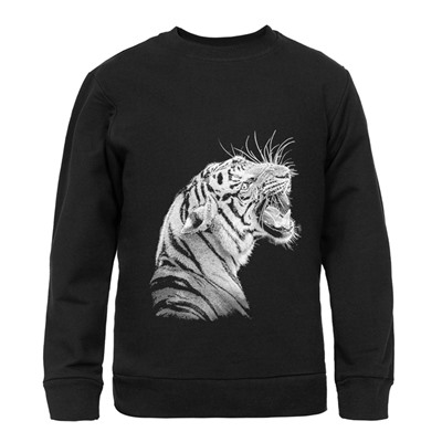 Свитшот детский Like a Tiger, черный