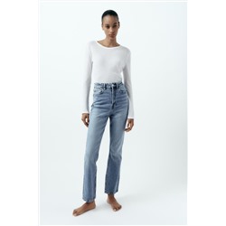 JEANS TRF STOVE PIPE TIRO ALTO