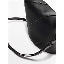 Bolso bandolera piel napa asa trenzada