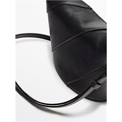 Bolso bandolera piel napa asa trenzada
