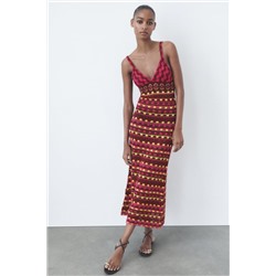 STRAPPY KNIT DRESS