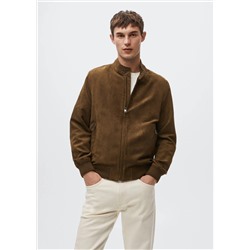 Chaqueta efecto ante -  Hombre | MANGO OUTLET España