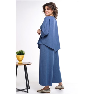 Alani Collection 2311 синий, Блуза, Кюлоты
