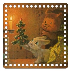 Квадрат 20 см. Винтаж 17