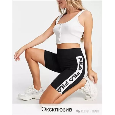 Леггинсные шорты Fil*a с лампасами