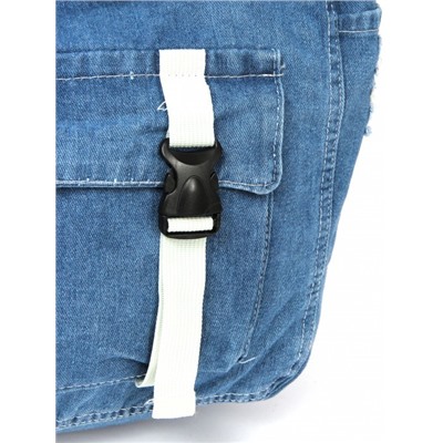 Сумка женская текстиль JN-208-172,  1отд,  плечевой ремень,  голубой jeans 261796