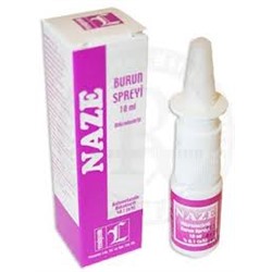 NAZE burun spreyi 0.01 gr 10 ml (аналог Тизин) 	Ksilometazolin Hcl