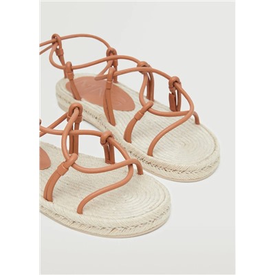 Sandalia romana esparto -  Mujer | MANGO OUTLET España