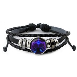BS262-02 Кожаный браслет Знаки Зодиака - Весы