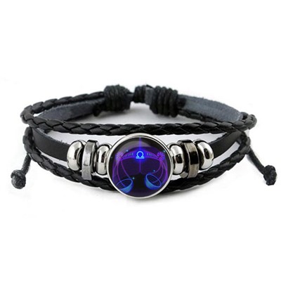 BS262-02 Кожаный браслет Знаки Зодиака - Весы