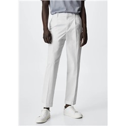 Pantalón pinzas algodón -  Hombre | MANGO OUTLET España