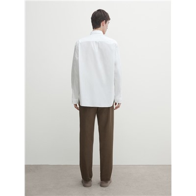 Camisa popelín regular fit