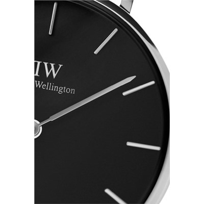 Reloj de cuarzo de acero Ashfield - Negro y plateado