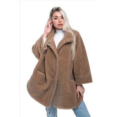 ПОНЧО WOOL  CAMEL цвет Кемел (р. 40-58)