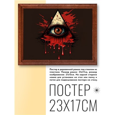 POSG-0273 Постер в рамке 23x17см Глаз