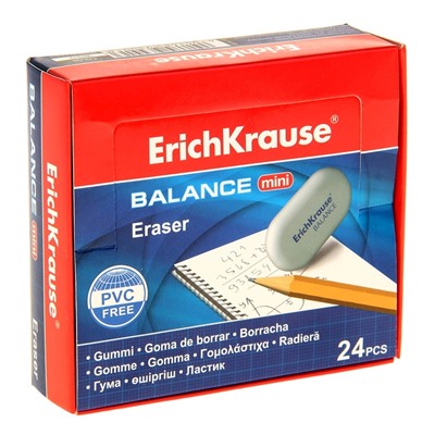 Ластик ErichKrause Balance Mini, 50 х 23 х 9 мм, мягкий, гипоаллергенный